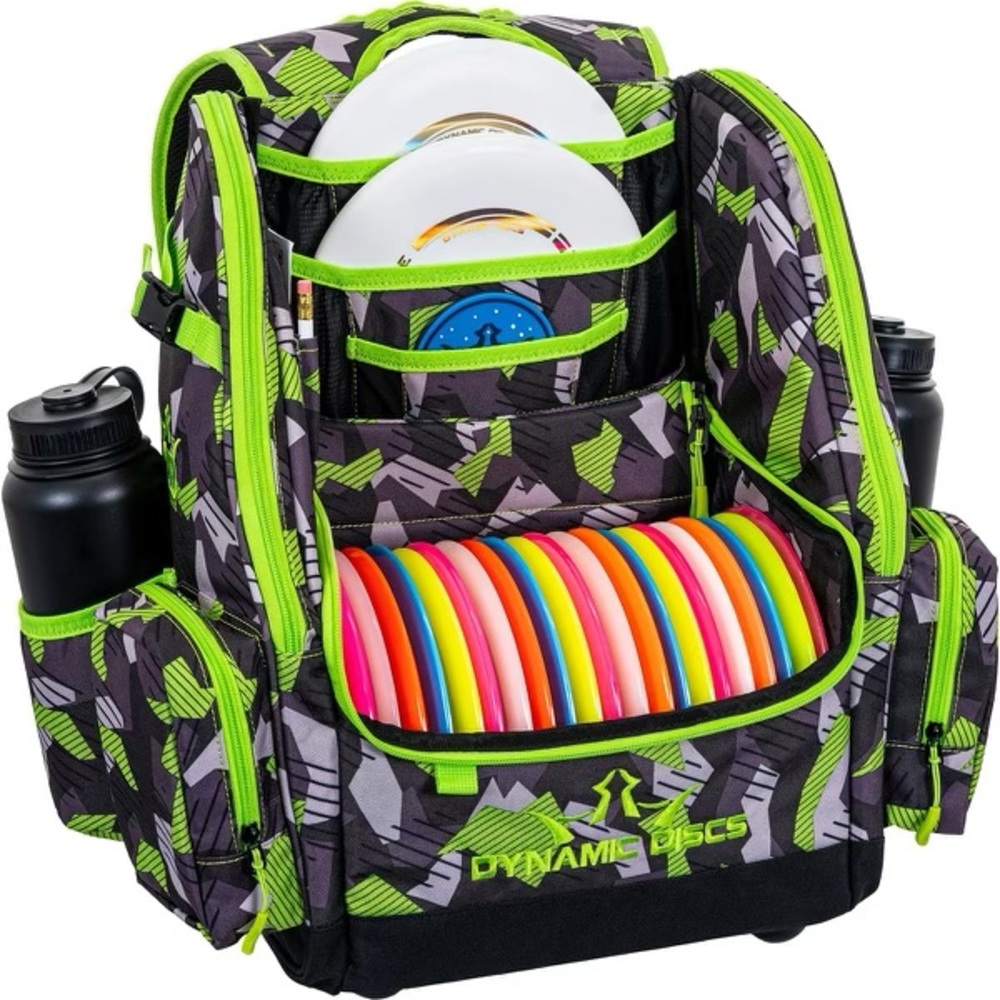 Dynamic Discs Combat Commander Backpack green black disc golf BNIB